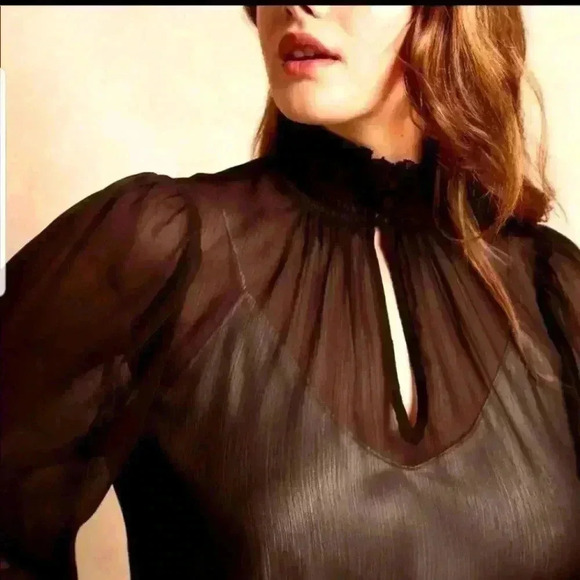 Banana Republic Smocked Neck Top - Picture 4 of 11